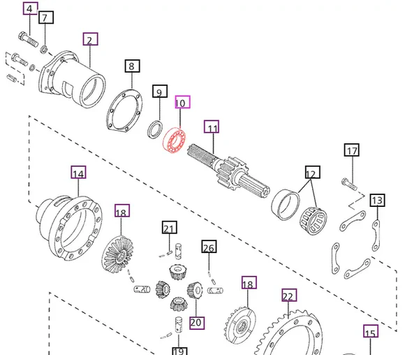 Mahindra Tractor Bull Pinion Bearing