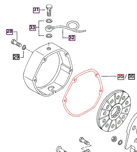 Mahindra Tractor Gasket Brake Housing RH