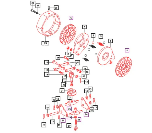 Mahindra Tractor Brake Kit Right Hand RH
