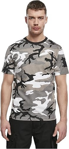 Brandit T-Shirt Premium Homme T-Shirt Manches Courtes Blanc Regular/Coupe Standard