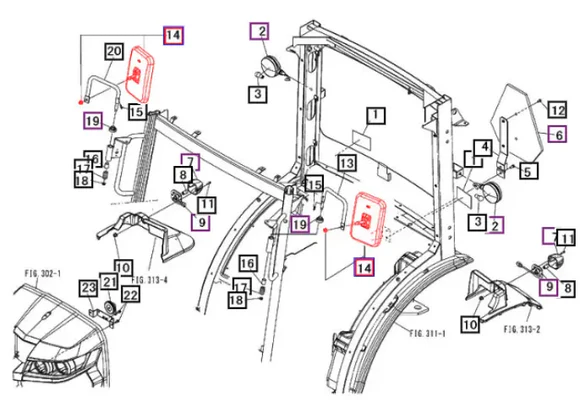 Mahindra Tractor Mirror