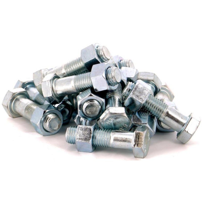 Kit de boulonnerie en acier zingué comprenant Vis