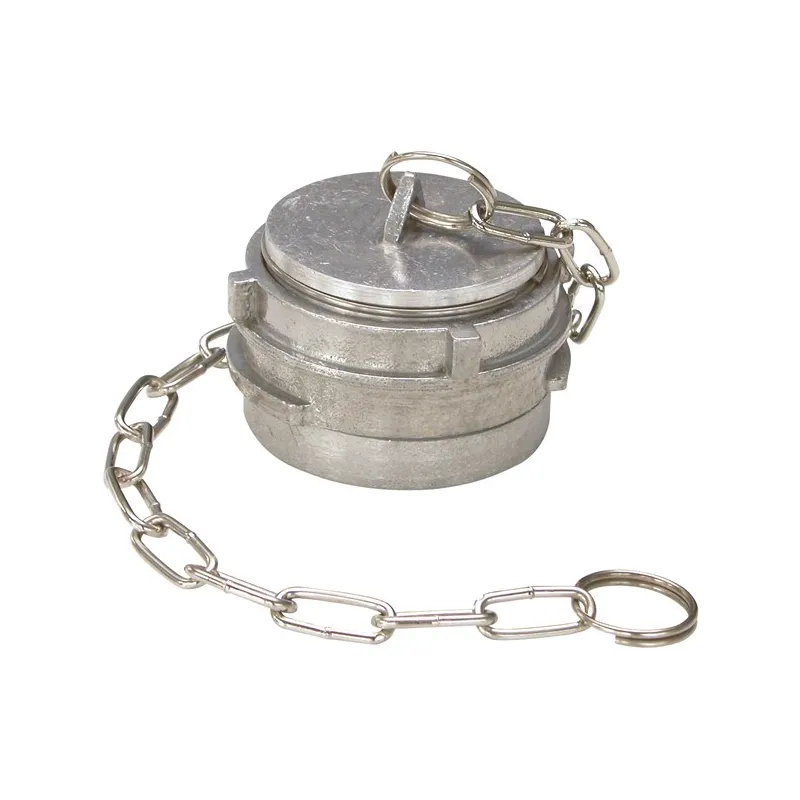 Raccord pompier symétrique aluminium bouchon à verrou avec chaînette BSP dn 20
