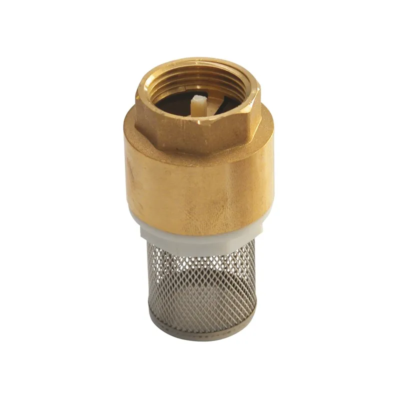 Clapet crépine inox de non-retour maille 20/10° laiton titré CW617N femelle