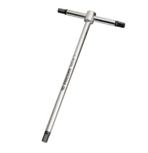 Clé Allen en T Facom 6mm Métrique Hexagonal, Bras Long