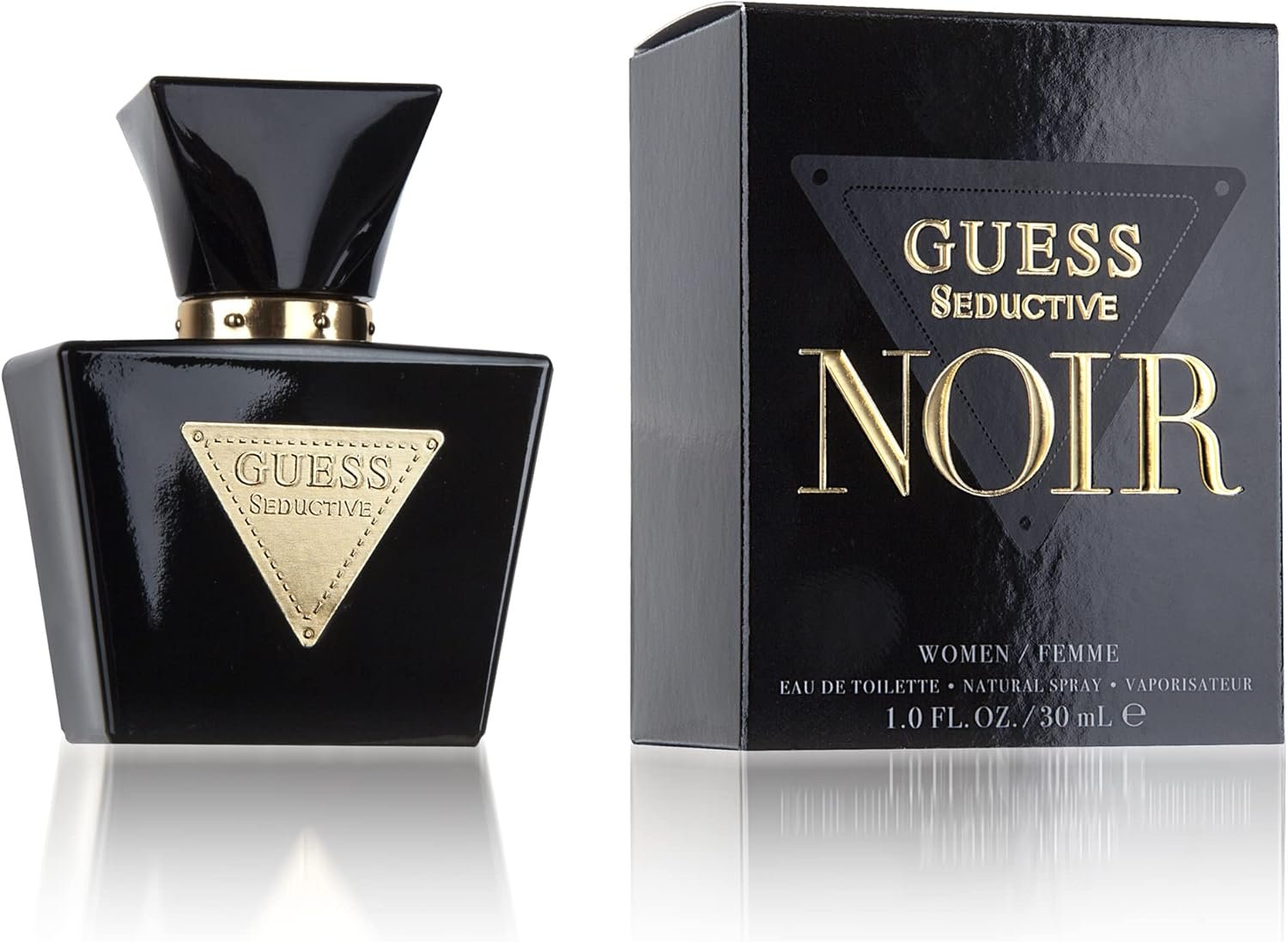 GUESS Seductive Noir, Eau de Toilette pour Femme, Parfum Floral, Parfum Sensuel Longue Durée, 30 ml