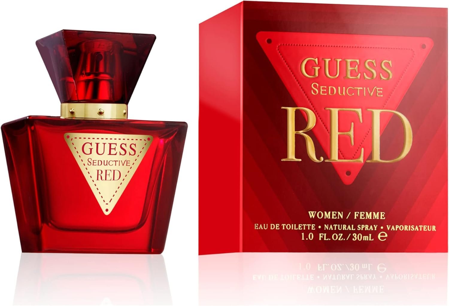 GUESS Seductive Red, Eau de Toilette pour Femme, Parfum Gourmand, Parfum Sensuel Longue Durée, 30 ml