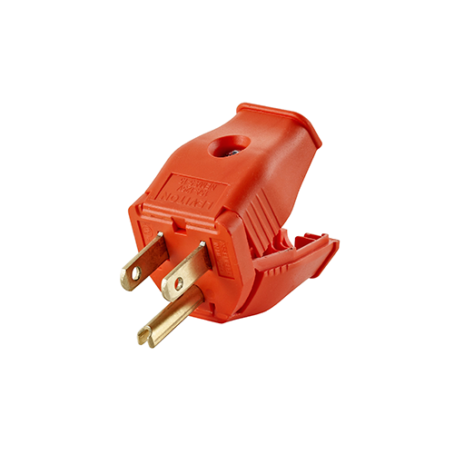 Leviton 3W101 15 Amp 3-Wire Grounding Plug Orange