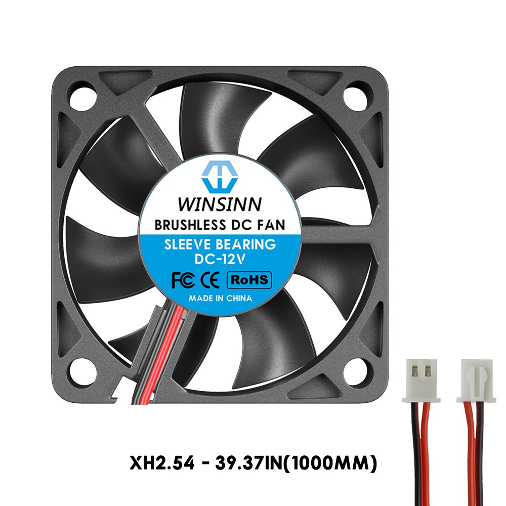 WINSINN DC 50mm Fan 5010 Cooling Fan Brushless Sleeve / Hydraulic / Dual Ball Bearing – 5V 12V 24V