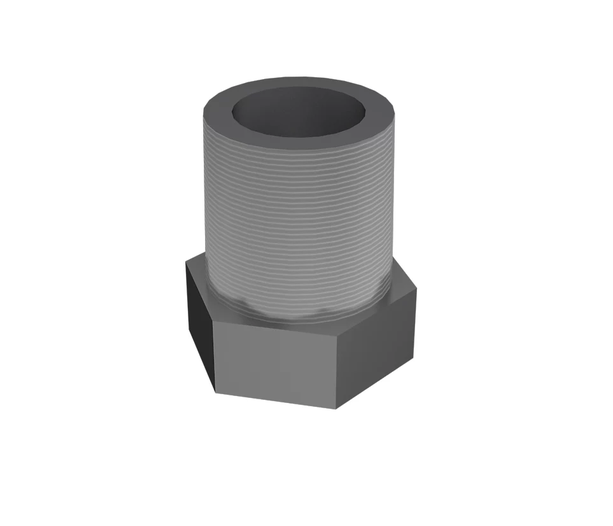 6B-5072 Adaptateur droit de transport de fluide long de 29.70mm