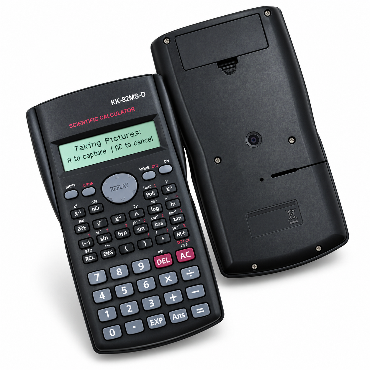 Calculatrice Scientifique Intelligente avec IA et Caméra 2K Autofocus – Plus de 240 Fonctions – Wi-Fi / 4G – Résolution d'Exercices Étape par Étape – 7-Cal