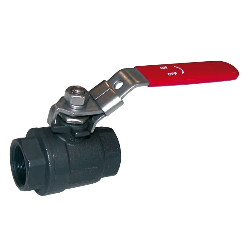 Robinet à tournant sphérique RBS 2 pièces acier ASTM A216 WCB Cadenassable BSP