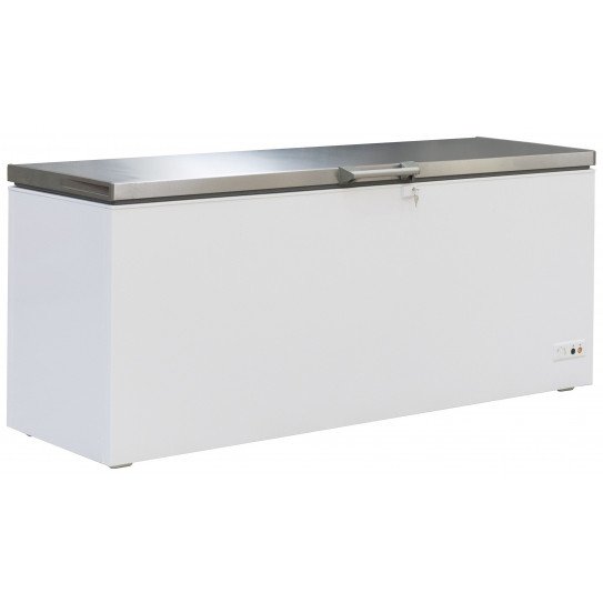 Congélateur bahut 635 L Professionnel Couvercle Inox -18/-24°C