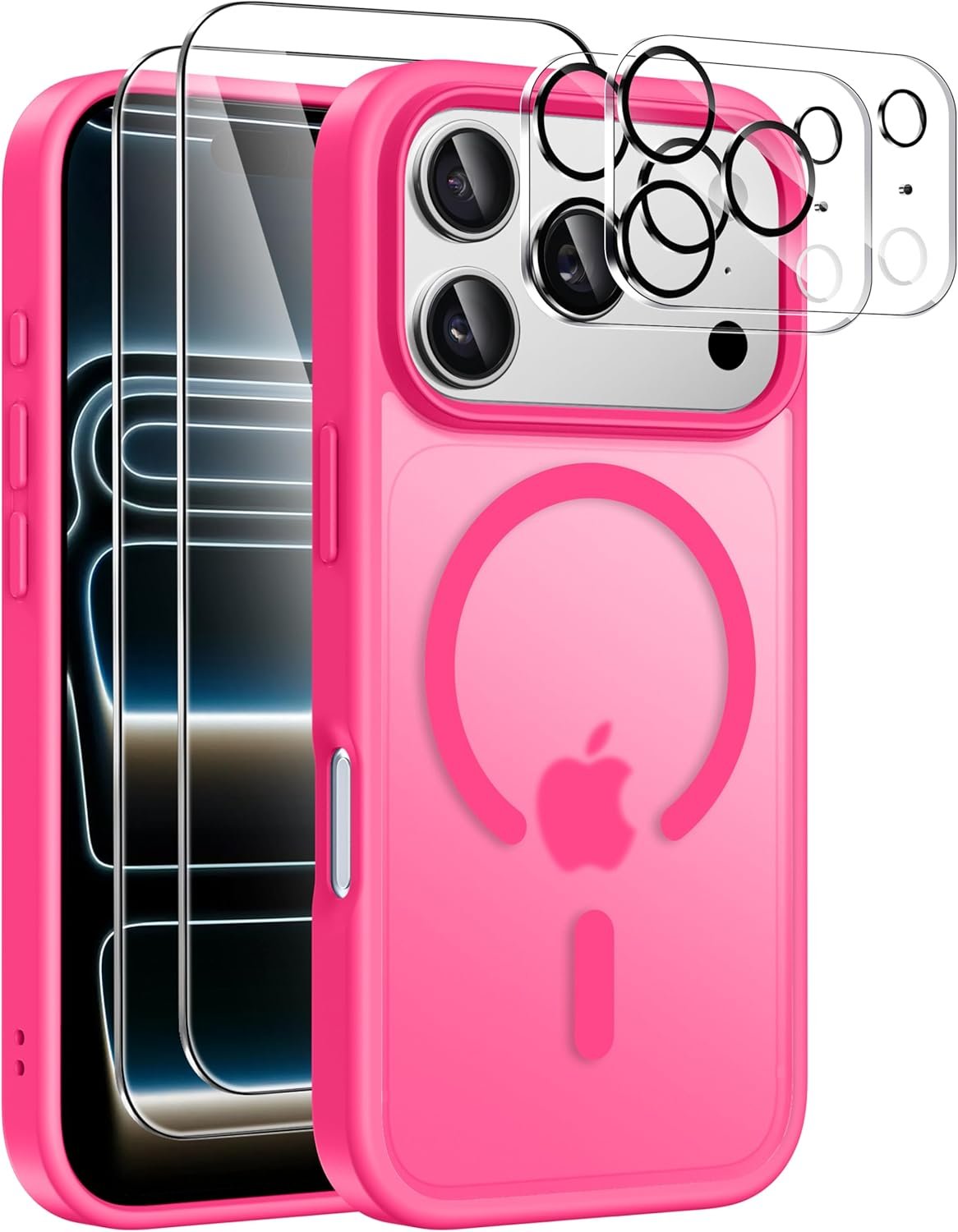 ivencase Magnétique Coque pour iPhone 17 Pro Max avec 2 Verres Trempés et 2 Caméra Protecteur