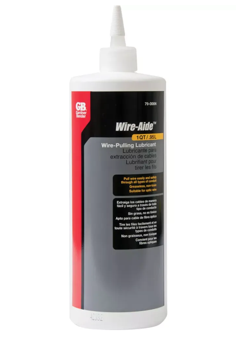 Gardner Bender Wire-Aid 1 qt Lubrificant pour tireur le fil