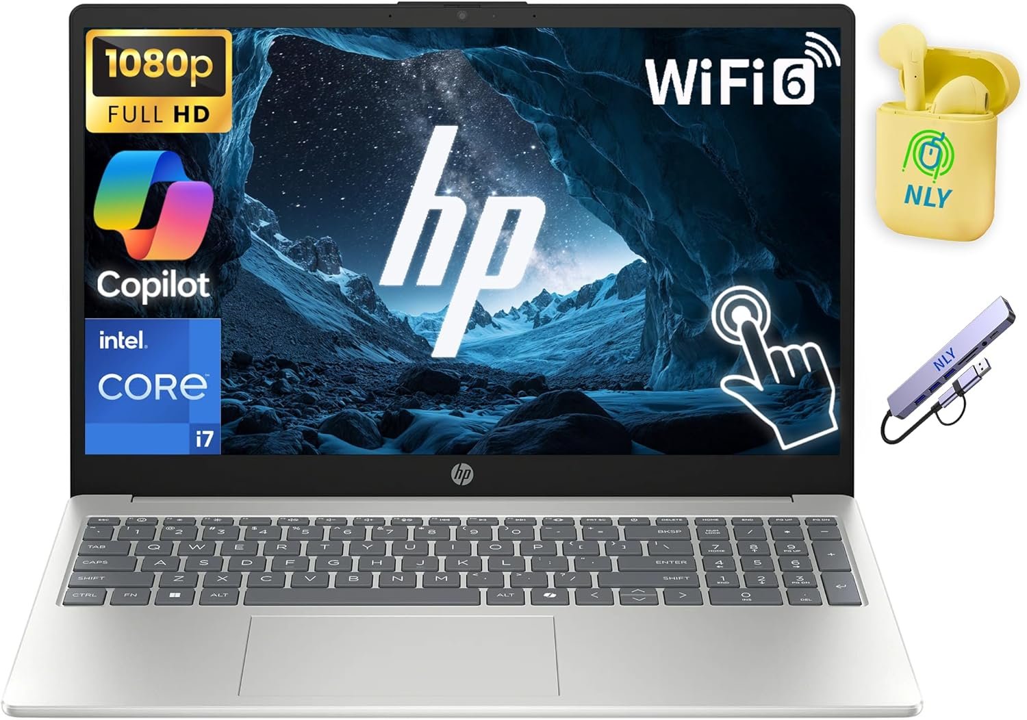 Ordinateur portable professionnel HP 15,6", écran tactile FHD, Intel i7 10 cœurs, 32 Go de RAM, 1,5 To de stockage Windows 11