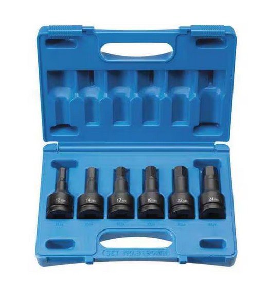 3/4" Drive, 12mm, 14mm, 17mm, 19mm, 22mm, 24mm Metric Socket, 6 Points