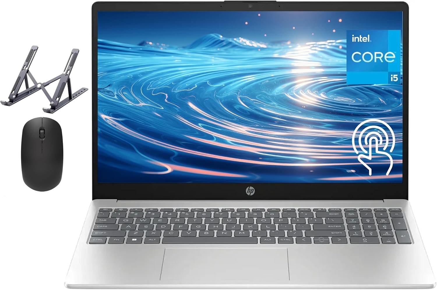 Ordinateur portable HP 15,6" à écran tactile, processeur Intel Core i5, 16 Go de RAM, SSD de 512 Go Windows 11