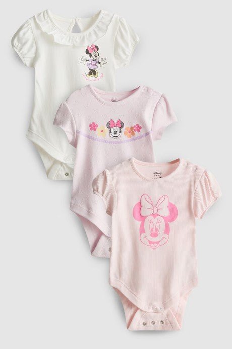0–18 mois 3 bodys Disney Minnie Mouse Room to Grow nouveau-né