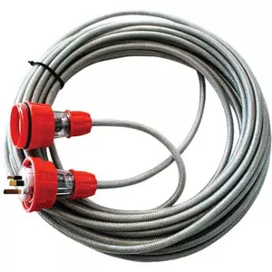 Monophasé Terre Criblé 2.5mm, 10 Mètres De Plomb Équipé Avec IP66 3 Broches Plate 15A Plug