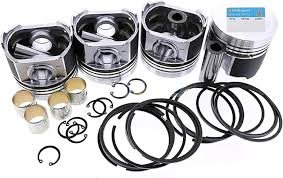 Kit piston avec jeu de segments pour moteur Yanmar 4TNE98 Komatsu 4D98E