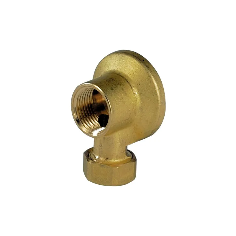 Raccord laiton à visser applique murale avec écrou femelle-femelle