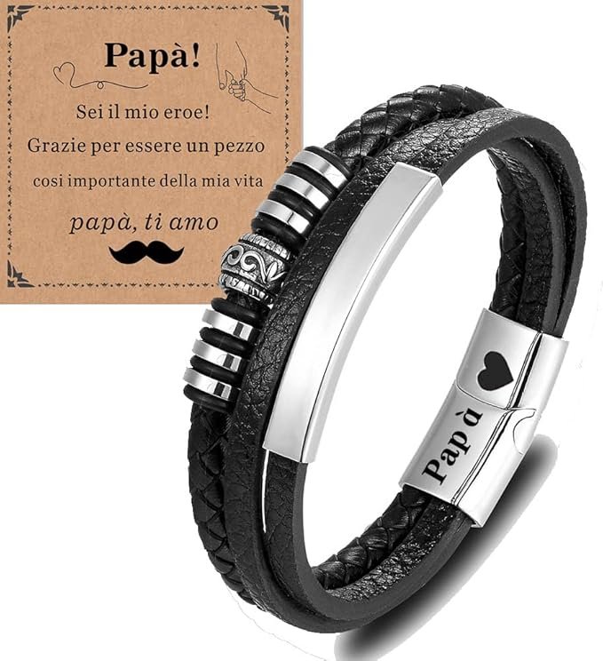 Cadeau Pour Papa Bracelet en Cuir