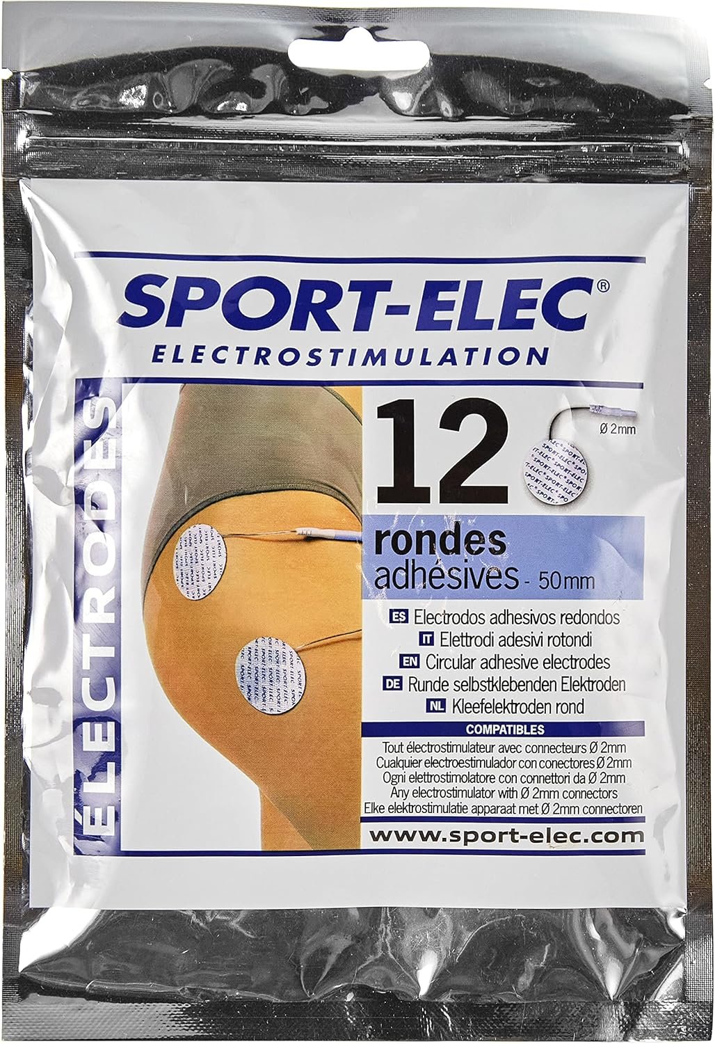 Electrodes Rondes adhésives Adulte Unisexe