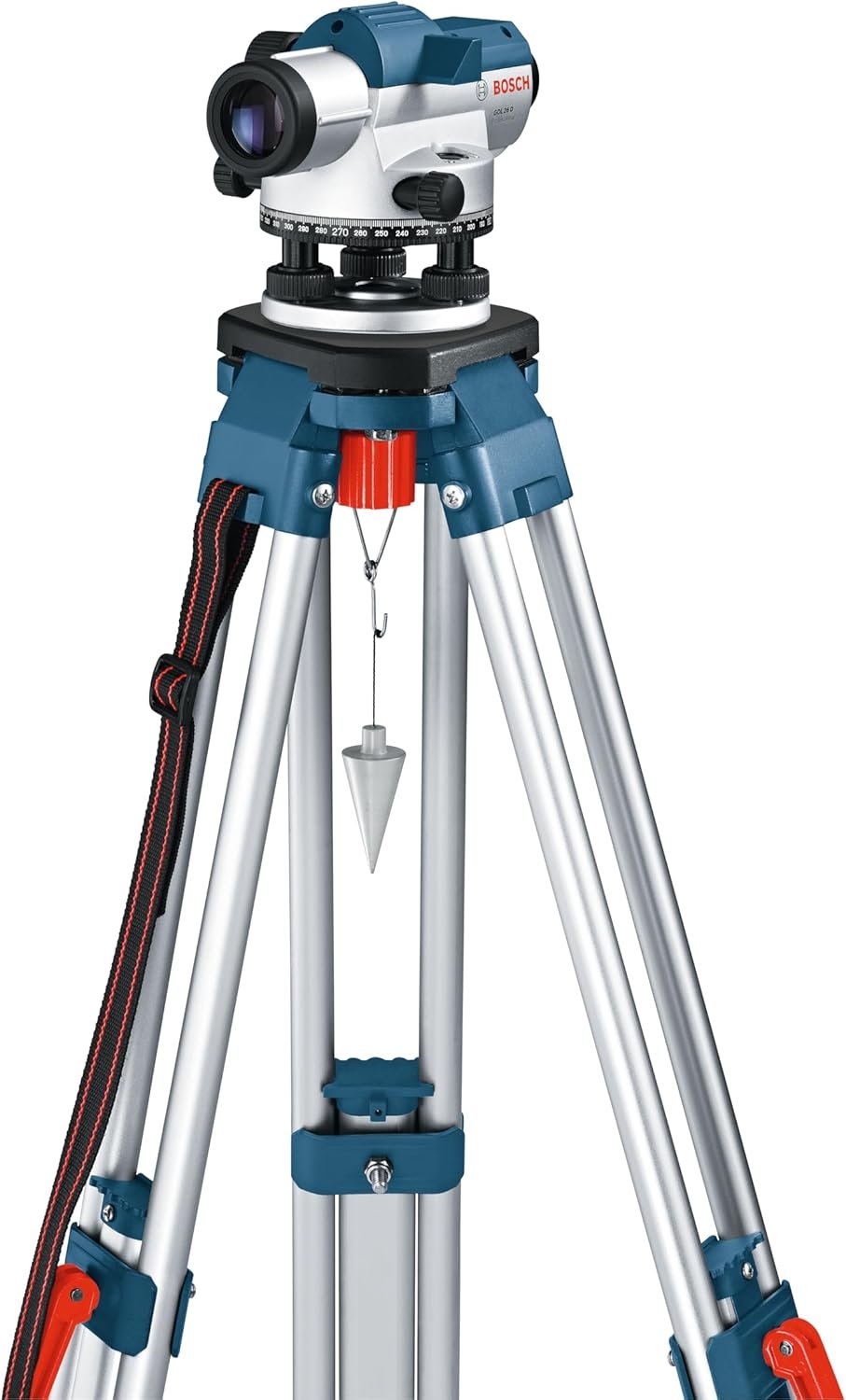 Niveau Optique GOL 26 D (Grossissement 26x, Unité de Mesure : 360 de grés, Portée : jusqu'à 100 m, dans un Coffret de Transport)