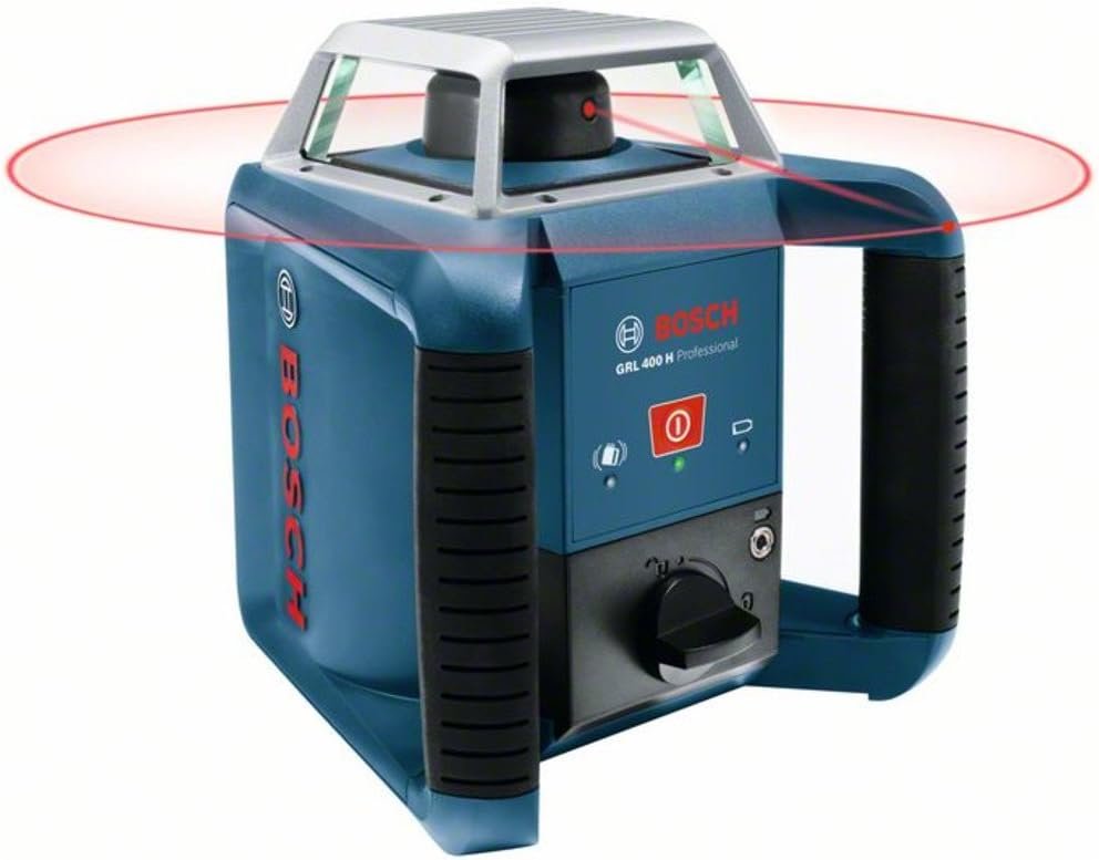 Laser rotatif GRL 400 H (Commande par bouton unique, Portée: 400 m (diamètre), coffret de transport)
