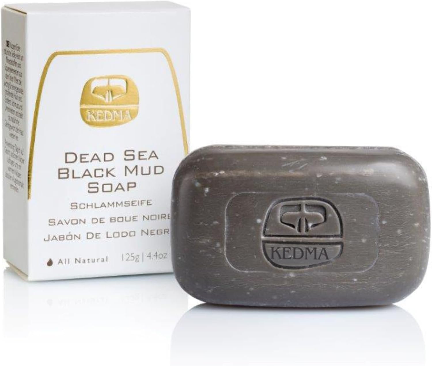 Savon à la Boue Noire de la Mer Morte - Nettoyage en Profondeur et Purifiant - Pour Peaux à Problèmes - 125g