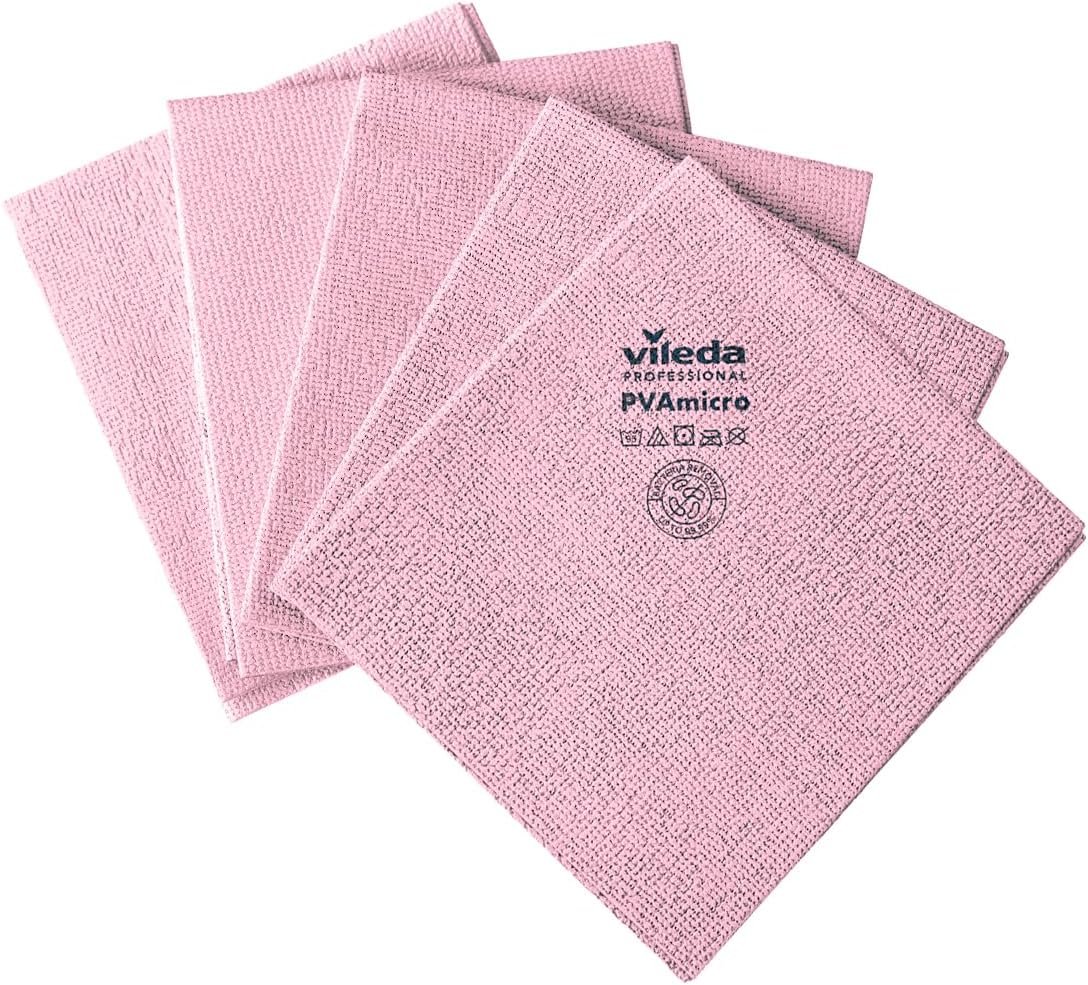 Micro Nettoyage Tissu, rose, rouge, 5 pièces