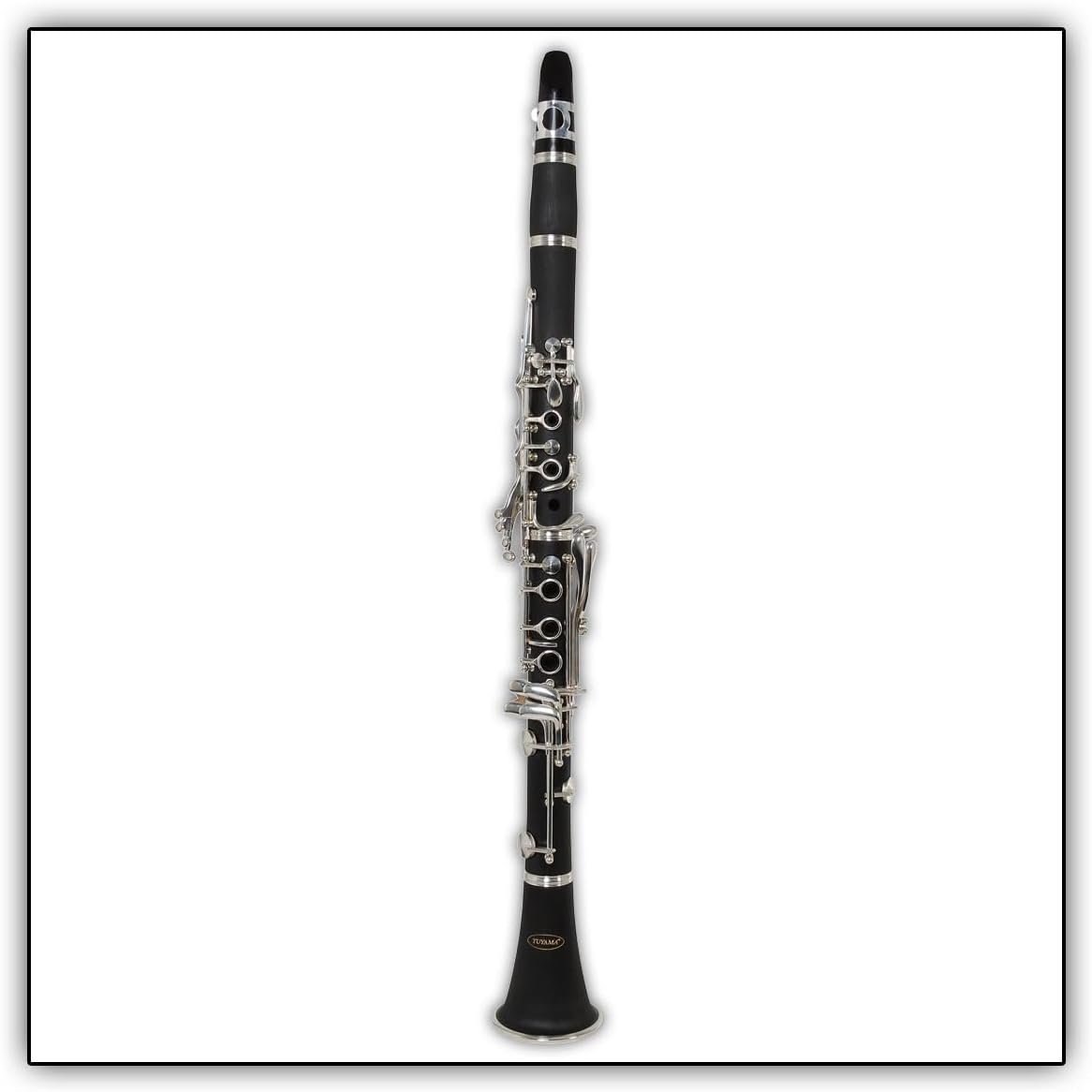 Clarinette en Sib - Ebonite – Système Boehm - 17 clés argentées – Embouchure & Valise de Transport inclu
