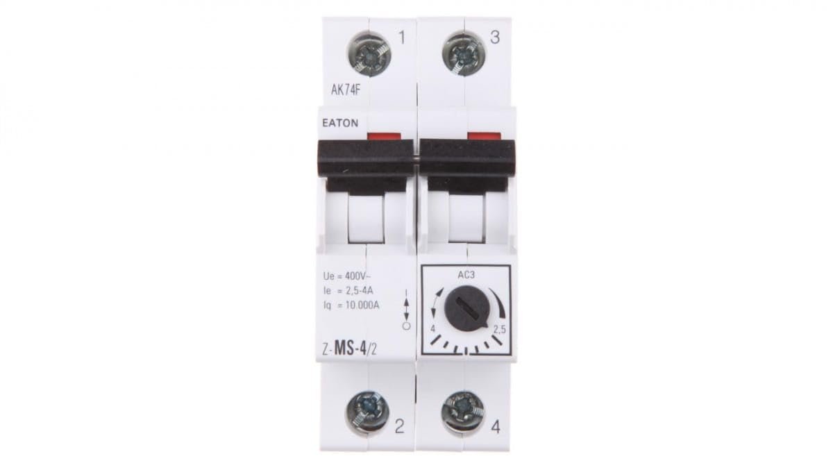 Interrupteur Protection de Moteur Z-MS, 2P, 2.50A - 4.00A