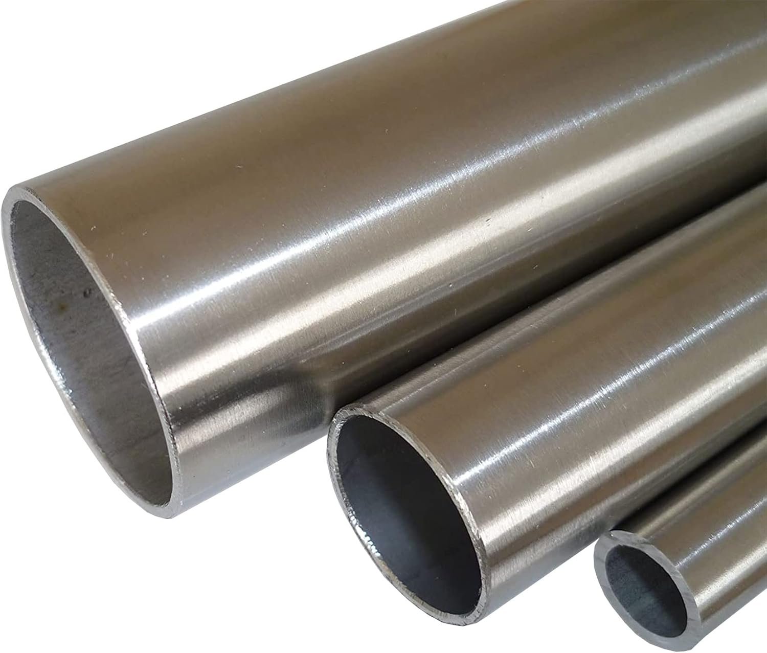 Tube rond en acier inoxydable poli, diamètre 12 x 1,5 mm