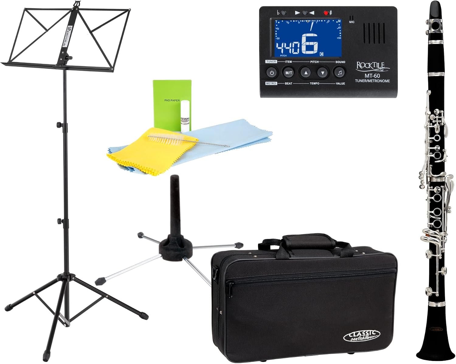 Classic Cantabile CLK-10 Clarinette Sib en Plastique Système Bohème Set