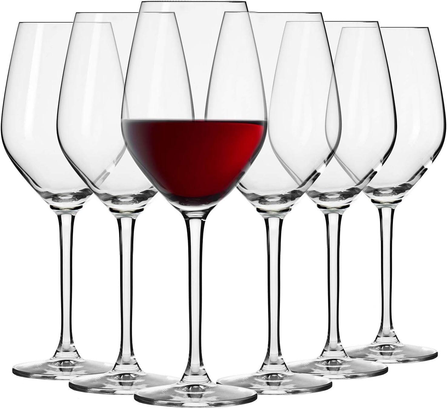 Petite Verre à Vin Rouge | Lot de 6 | 300 ML | Collection Splendour | Parfait la Maison, Les Restaurants Les Fêtes | Lavable au Lave-vaisselle