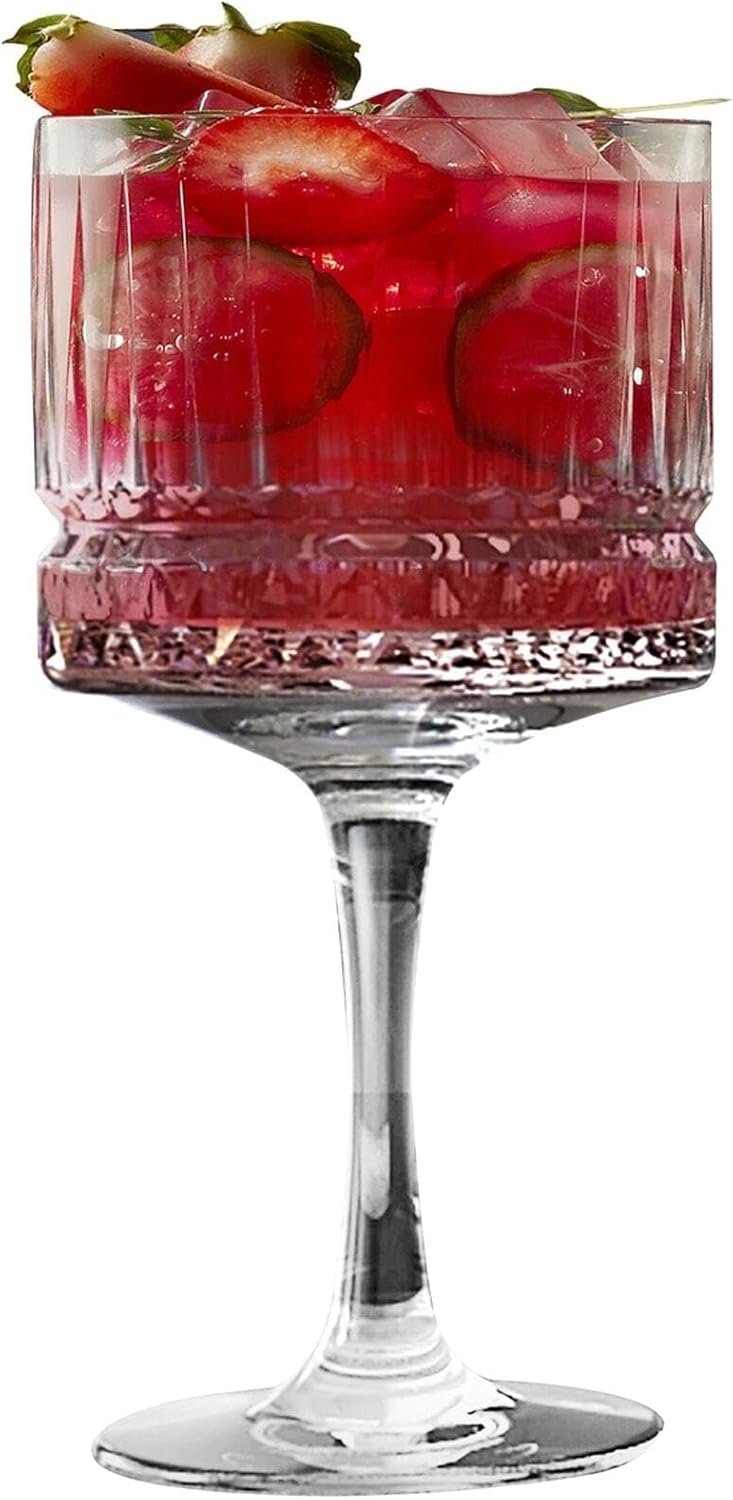 Lot de 6 verres à cocktail en verre, transparent, 50 cl