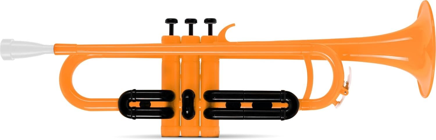 Trompette Bb en plastique orange