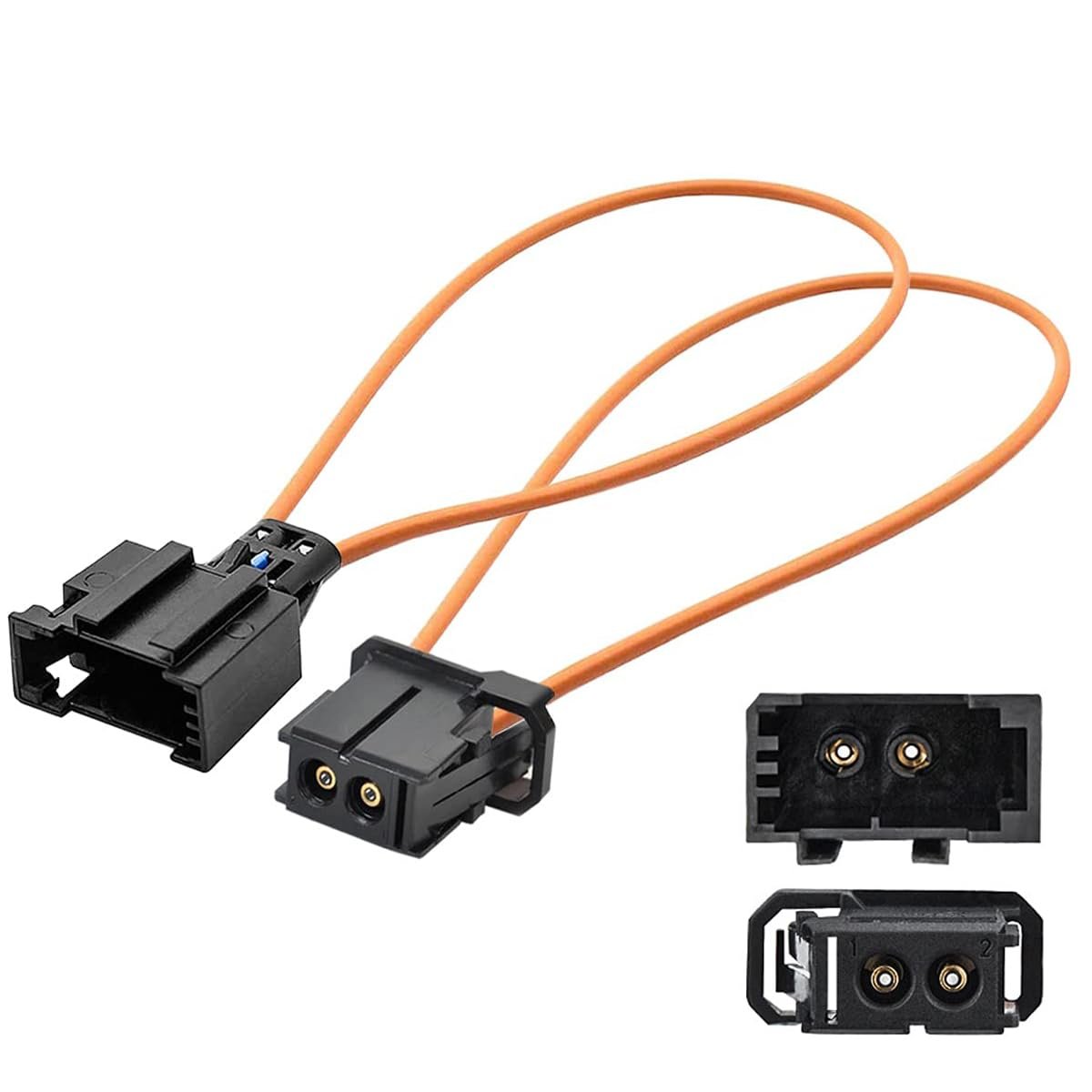 Boucle de liaison à fibre optique, femelle et mâle