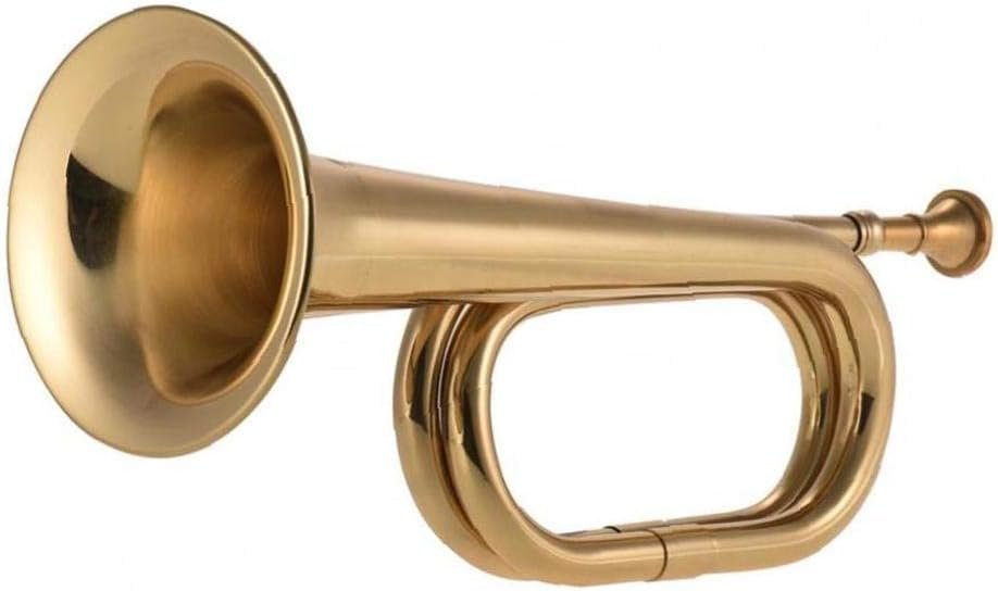 Trompette avec Embouchure Bugle Call Flat Trompette De Cavalerie Professionnelle Corne Instrument Brass