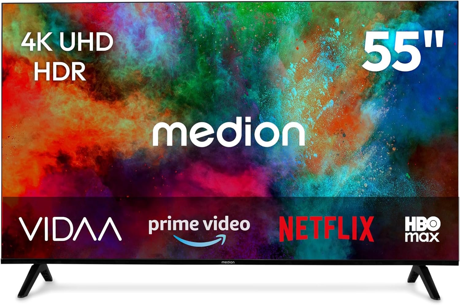Téléviseur Ultra HD Smart TV HDR10 Vida Store Prime Video Disney+ DAZN HbbTV PVR Bluetooth HD+, MD855201