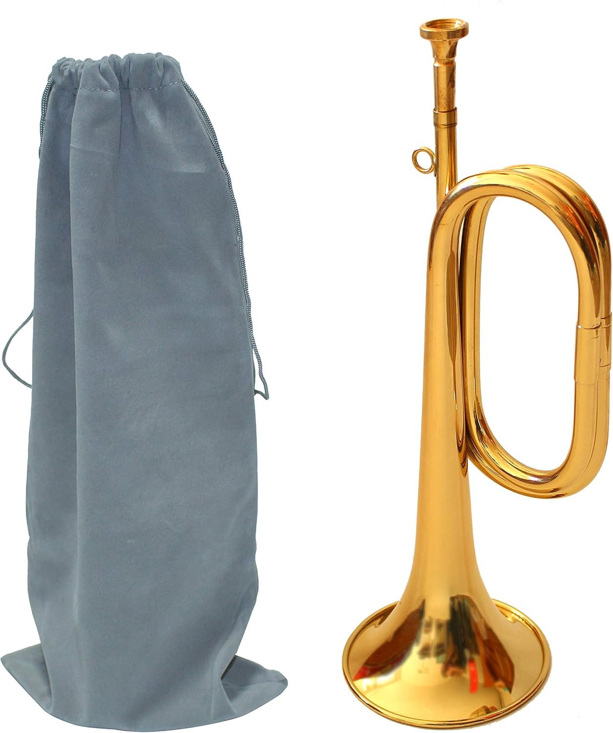 Trompette de cavalerie militaire en laiton