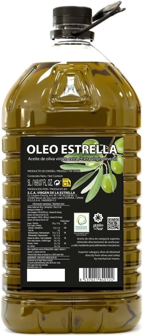 Huile d'Olive Extra Vierge 5 Litres