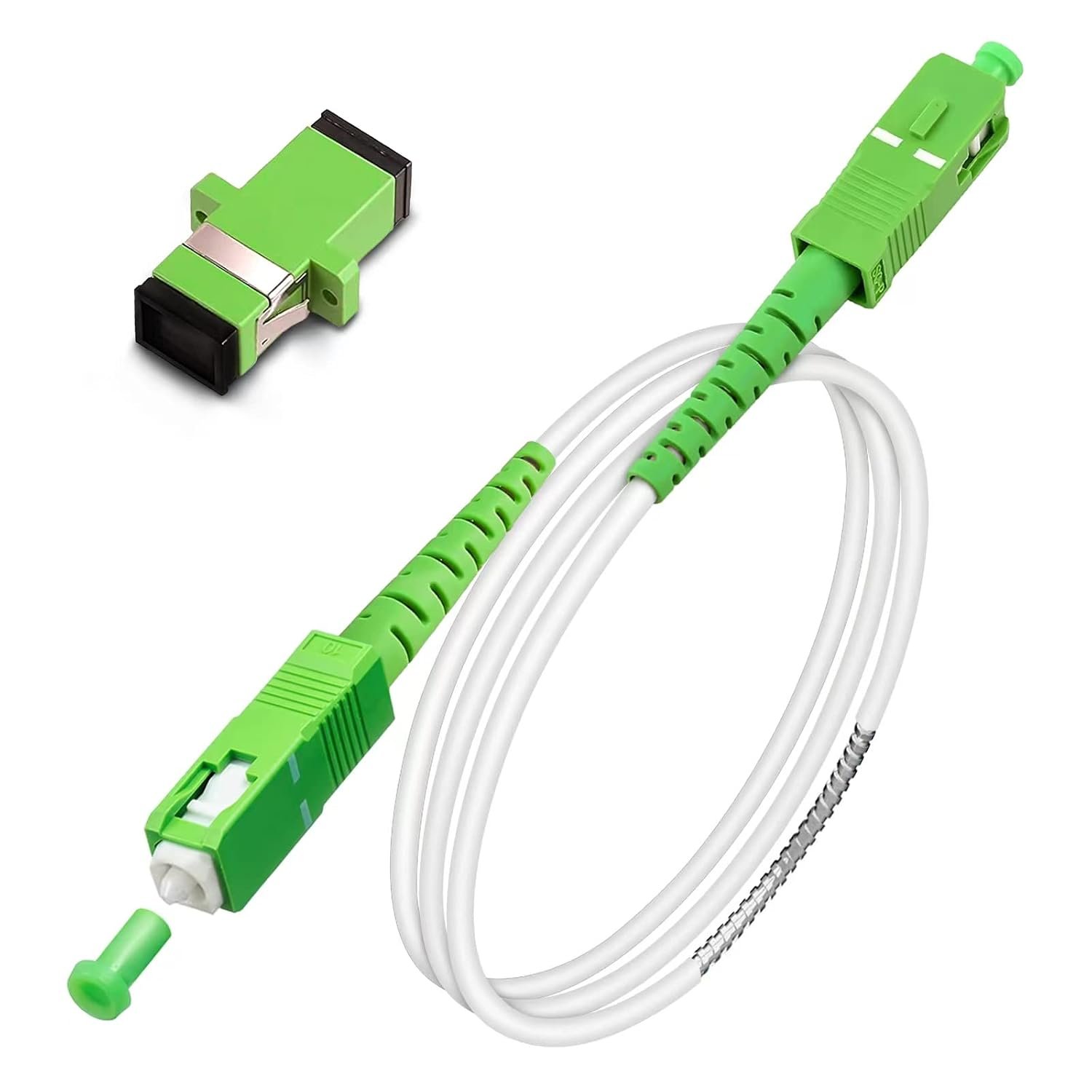 Câble Internet à fibre optique SC/APC, câble de raccordement à simple mode blindé