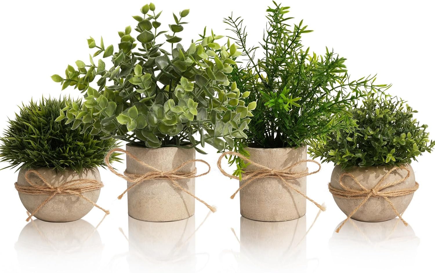 4 Pièces Plantes Artificielles Interieur pour Decoration Maison