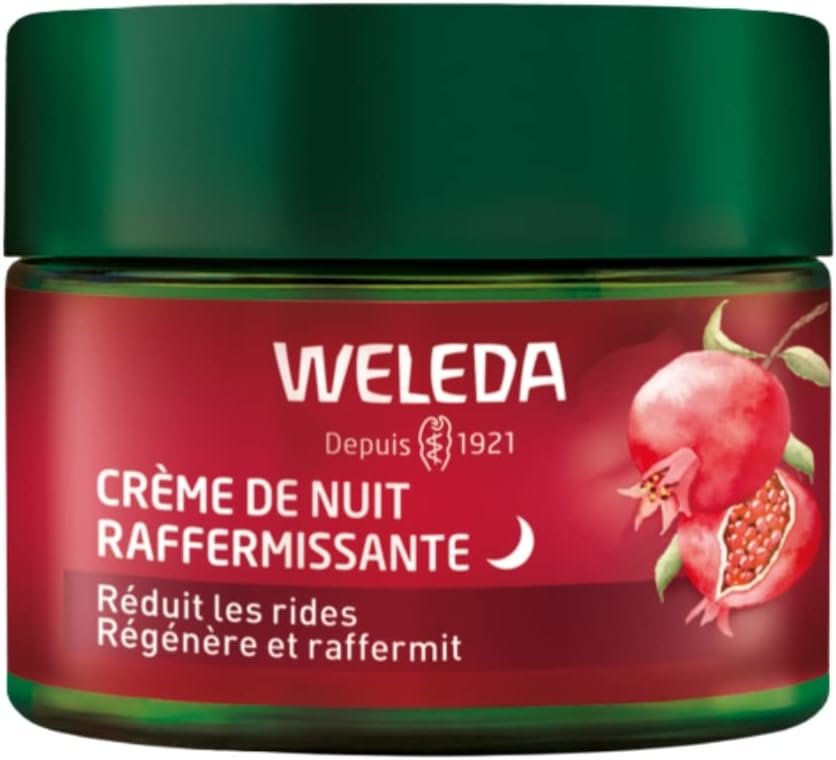 Crème de Nuit Raffermissante Grenade et Maca - Soin anti-âge raffermissant pour les femmes dès 40 ans - Réduit les rides et raffermit - Peaux matures - NATRUE- Vegan - 40 ml