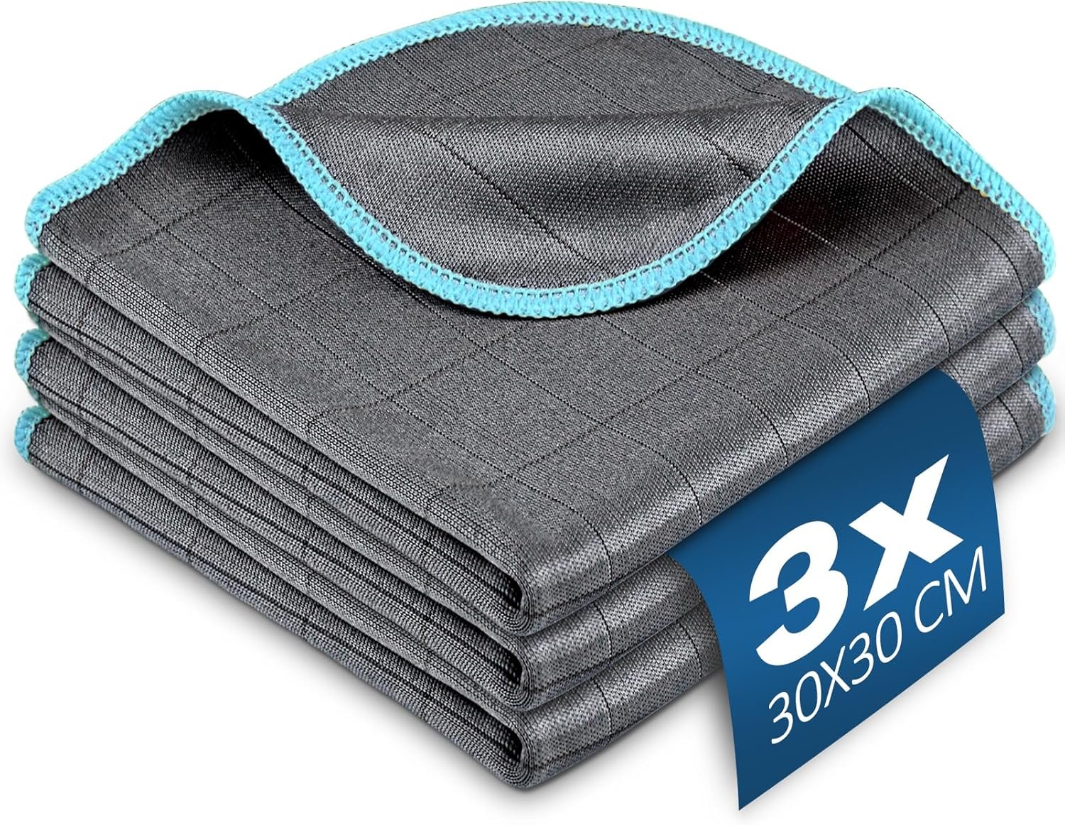 Chiffon Magique Microfibre Carbone Nettoyage Vitre sans Traces