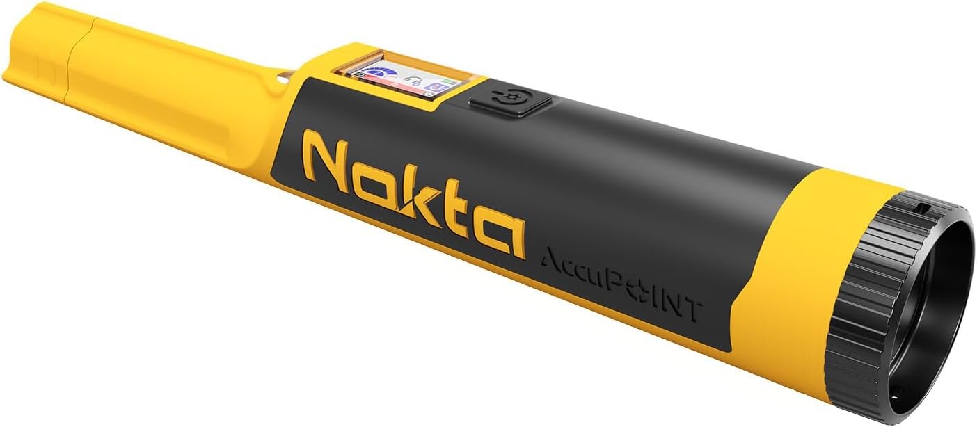 NOKTA AccuPOINT Détecteur de métal Pinpointer, marche professionnelle étanche de pointe d'épingle à main avec écran LCD couleur, tons d'or et de fer NOKTA TECHNOLOGIES DE DÉTECTION