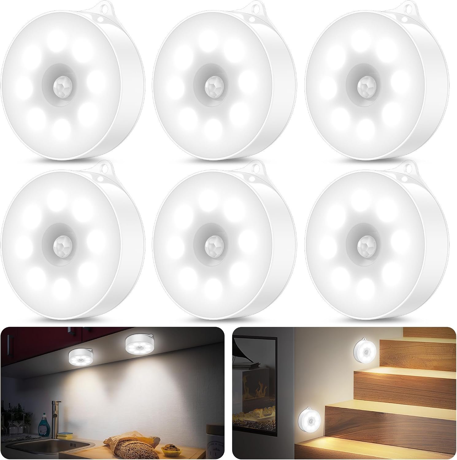 Lumiere detecteur de Mouvement Interieur, Lampe led Detecteur de Mouvement